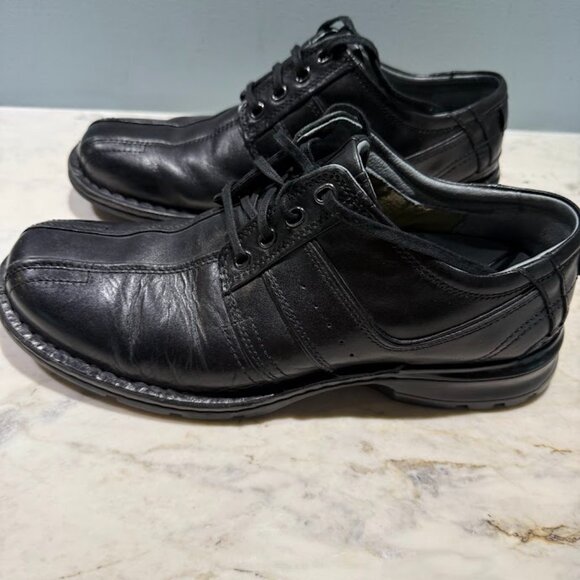 Clarks Touareg Mens US 11.5 M Black Leather Oxford Shoes 70851 main image 4